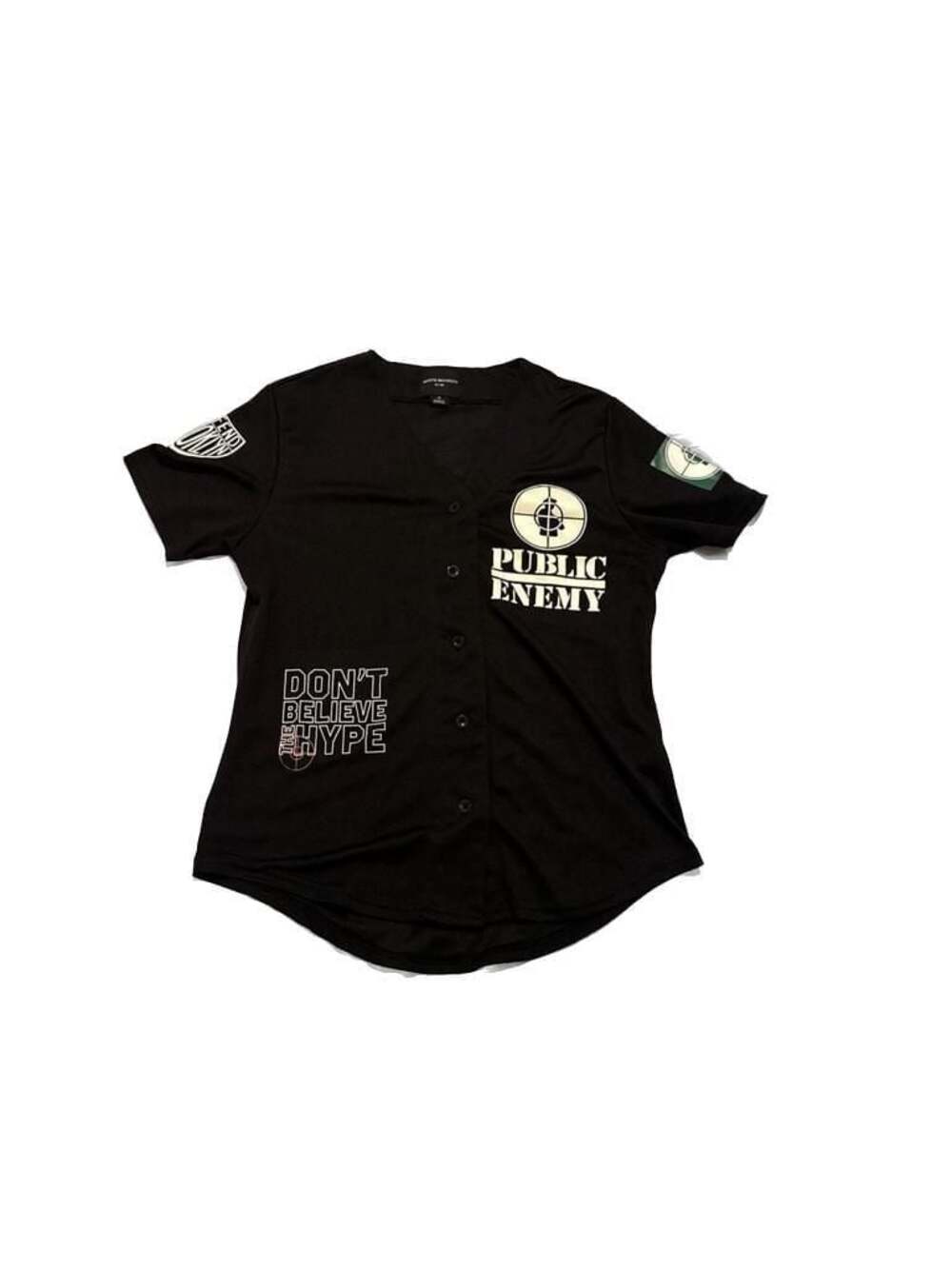 Defend Brooklyn x Public Enemy 'Don't Believe The Hype' Baseball Jersey - XL